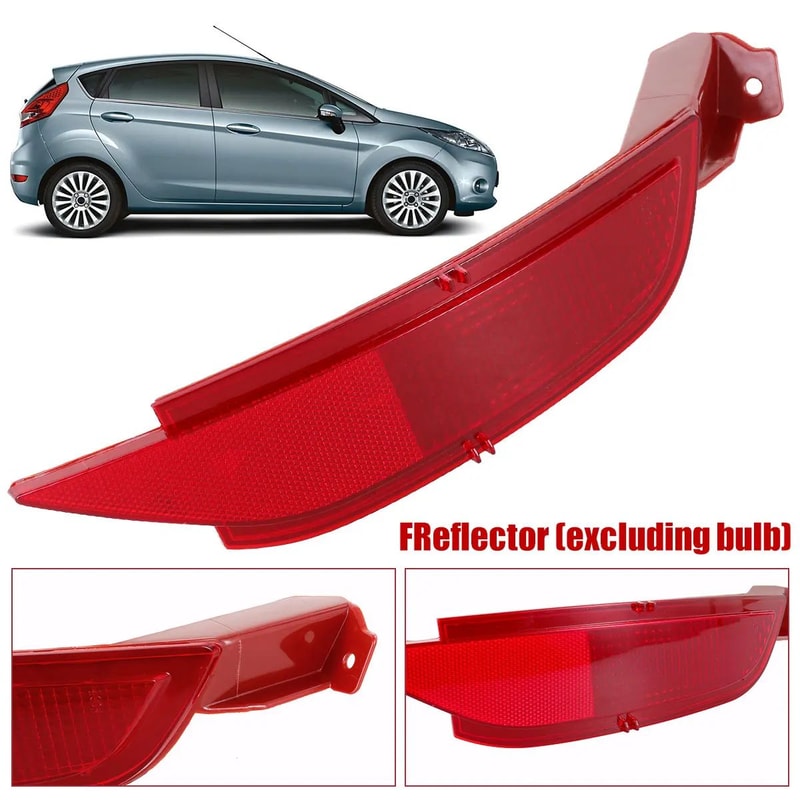 Rear Bumper Reflector Light Cover For Ford Fiesta Tail Fog Light Replacement 0