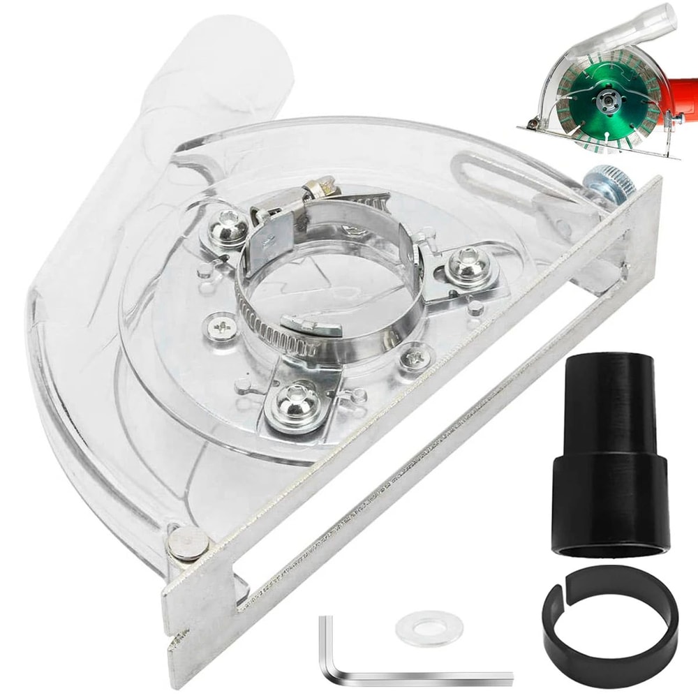 Angle Grinder Dust Shroud Guard With Vacuum Port For Clean Cutting And Grinding 3