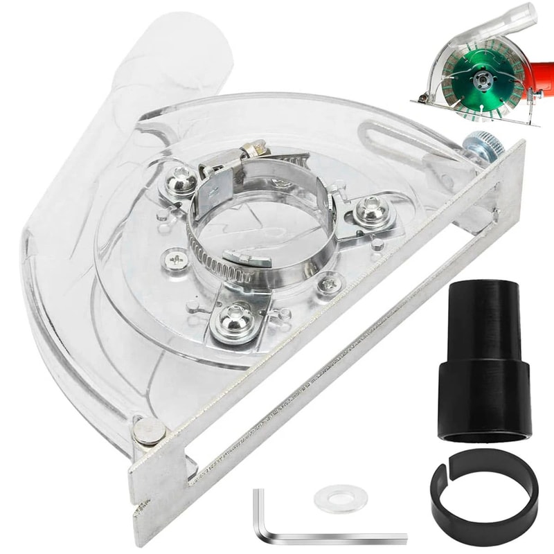 Angle Grinder Dust Shroud Guard With Vacuum Port For Clean Cutting And Grinding 3