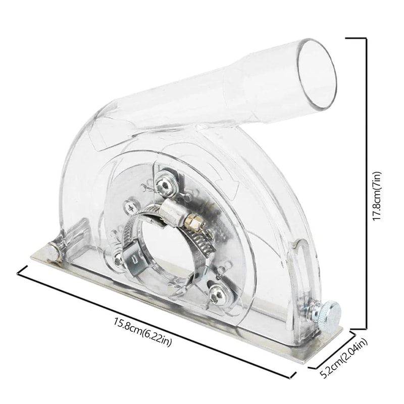 Angle Grinder Dust Shroud Guard With Vacuum Port For Clean Cutting And Grinding 5