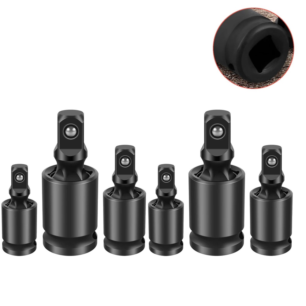 Universal Joint Socket Adapter Set For Impact Wrench Flexible Swivel Tool Extension 7