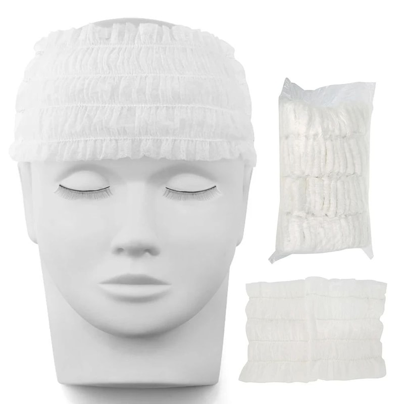 Disposable Spa Headbands Set For Facial Skincare Makeup And Salon Use 1