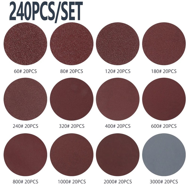 2 Inch Sanding Discs Set Multi Grit Polishing Pads For Rotary Tools And Metal Finishing 6