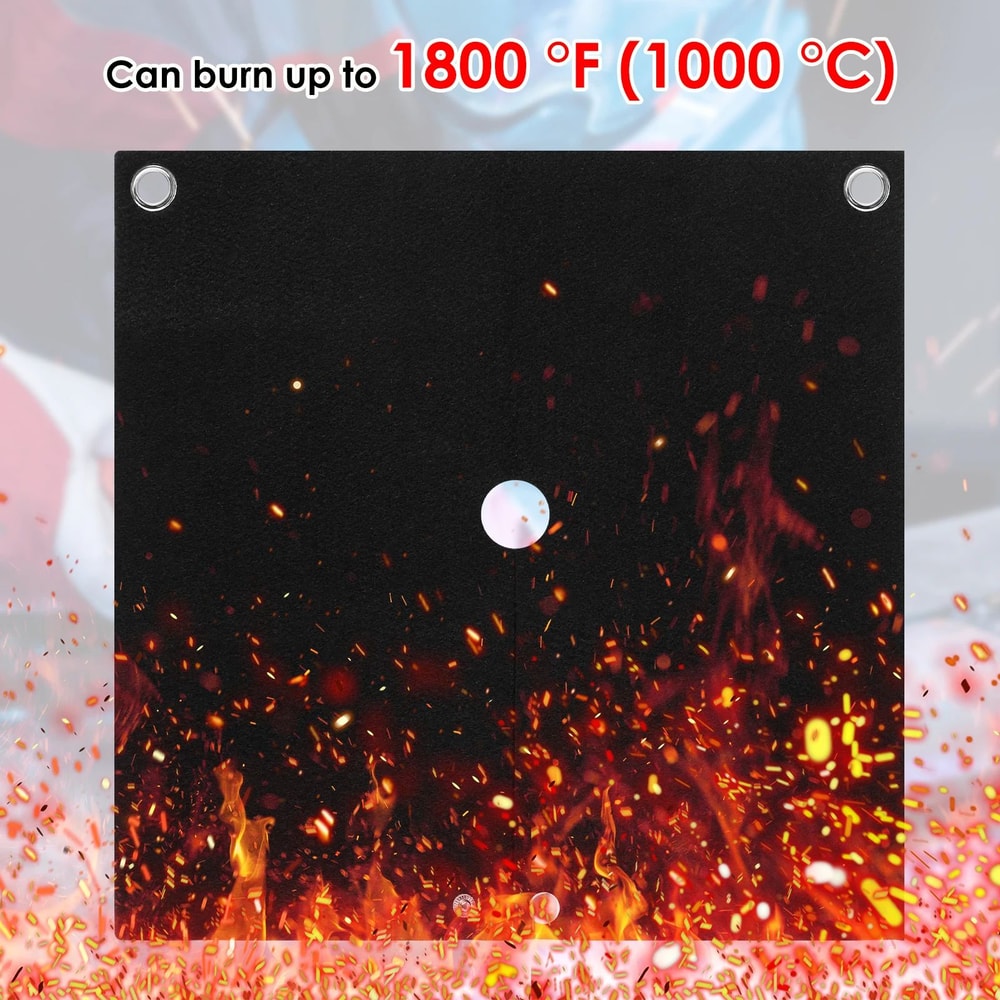 Fireproof Welding Blanket 1800F Heat Resistant Carbon Felt Protection For Metal Work 5