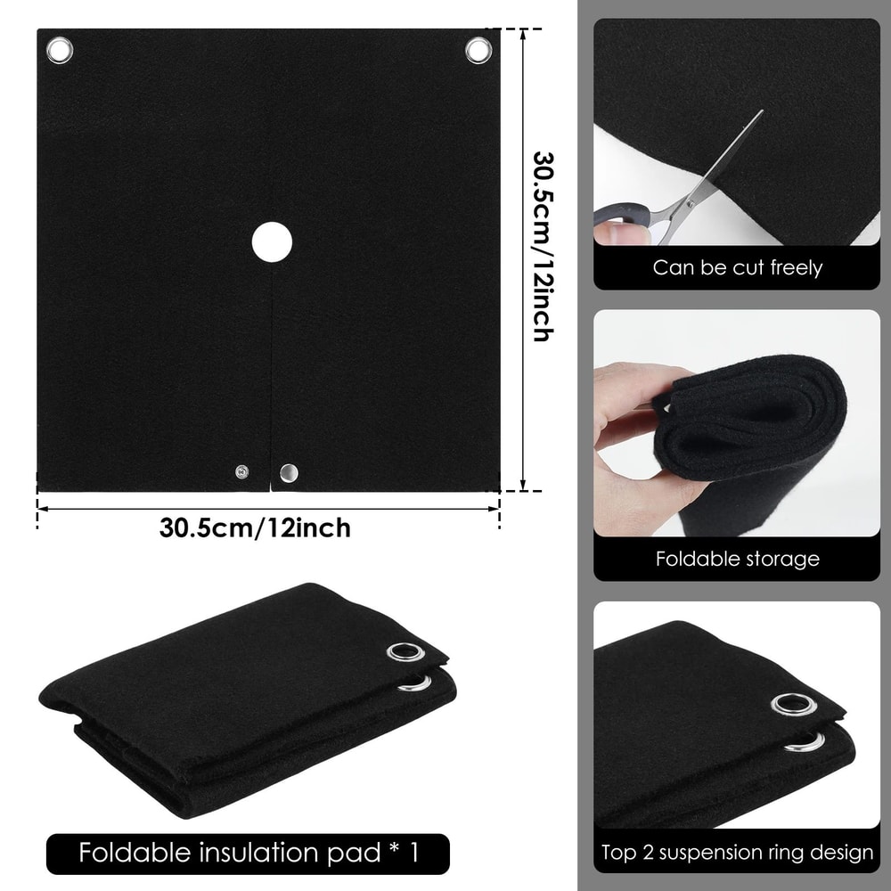 Fireproof Welding Blanket 1800F Heat Resistant Carbon Felt Protection For Metal Work 6