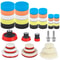 44 Piece Car Polishing Pad Kit Sponge And Microfiber Buffing Pads With Drill Adapter 7