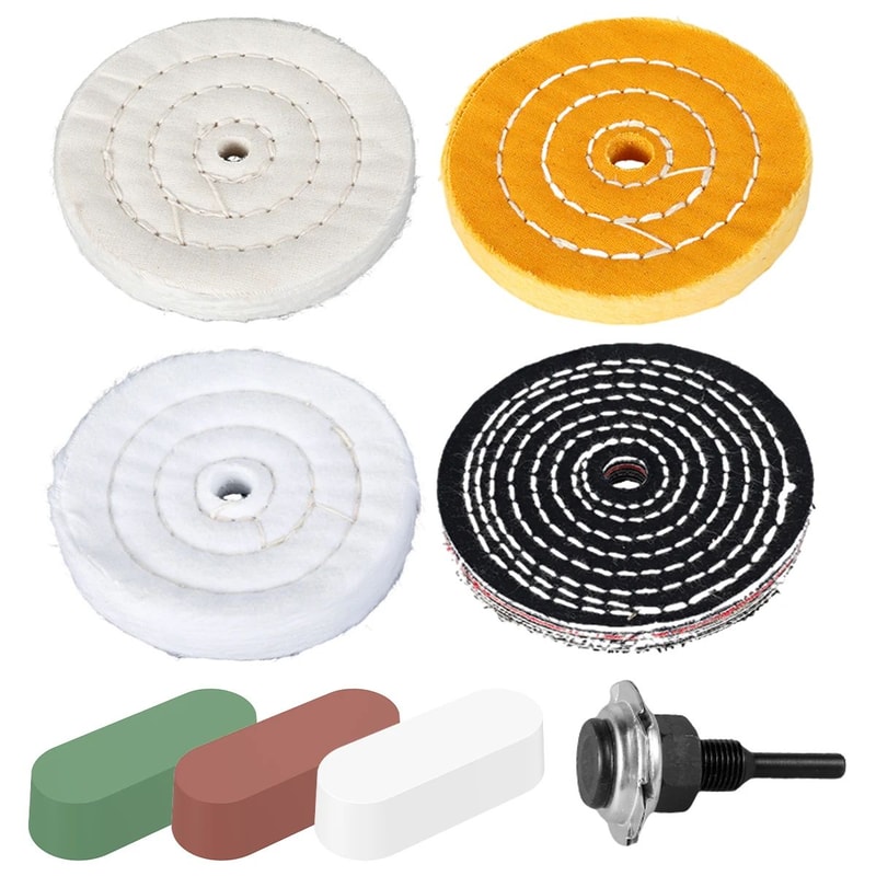 4 Inch Polishing Wheel Cloth Buffing Pad For Metal Jewelry Mirror Finish 0