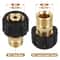 Pressure Washer Hose Adapter M22 Brass Connector 5000 PSI Quick Connect Fitting 5