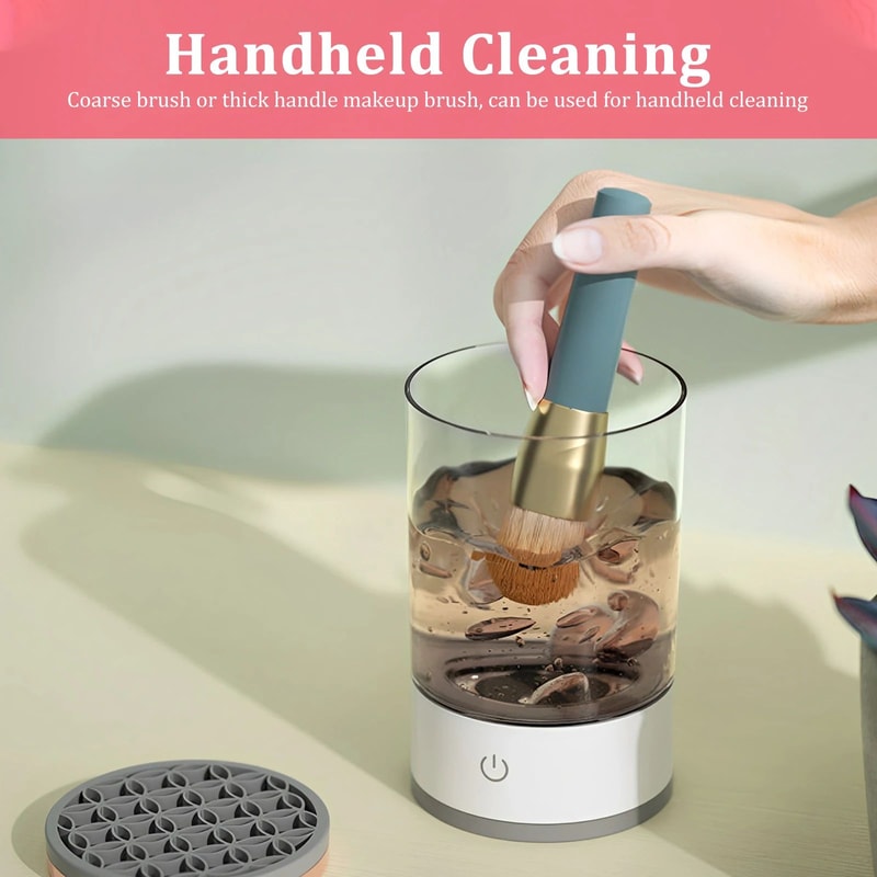 Electric Makeup Brush Cleaner Automatic USB Cleaning Machine For Fast Dry And Deep Clean 2