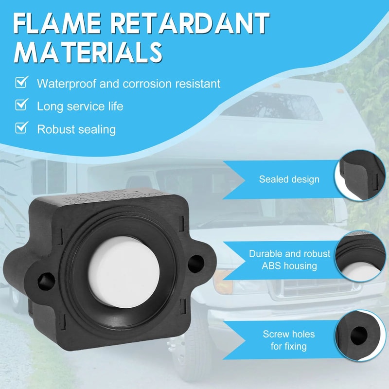 RV Water Pump Pressure Switch Kit Adjustable 40 To 80 PSI Waterproof Diaphragm Pump Controller 4