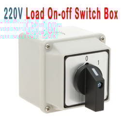 waterproof rotary switch 220v on off power control box flame retardant safety switch