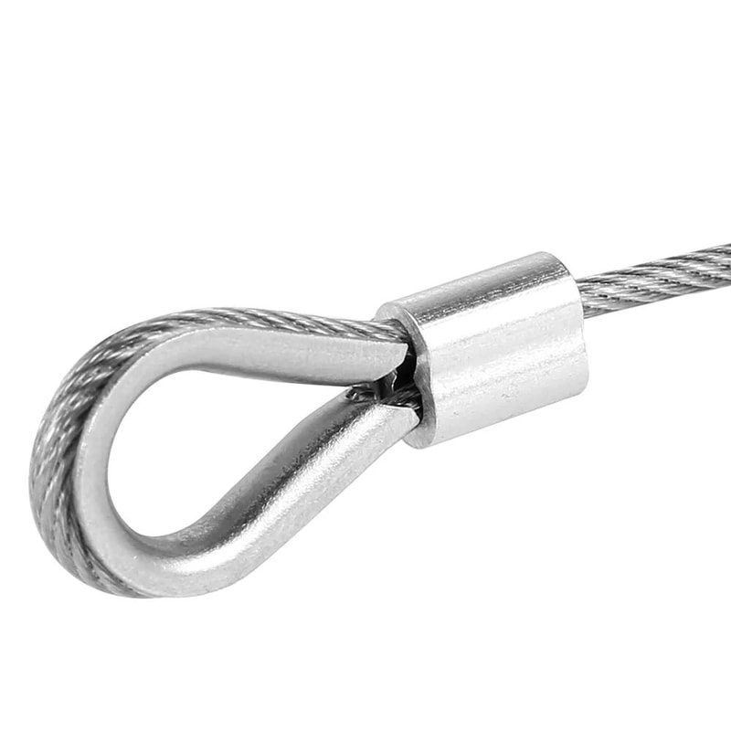Heavy Duty PVC Coated Steel Cable Clothesline Rope With Hooks For Outdoor Use 2
