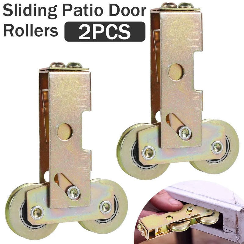 Sliding Patio Door Rollers Double Wheel Assembly Kit For Smooth Window And Door Glide 2