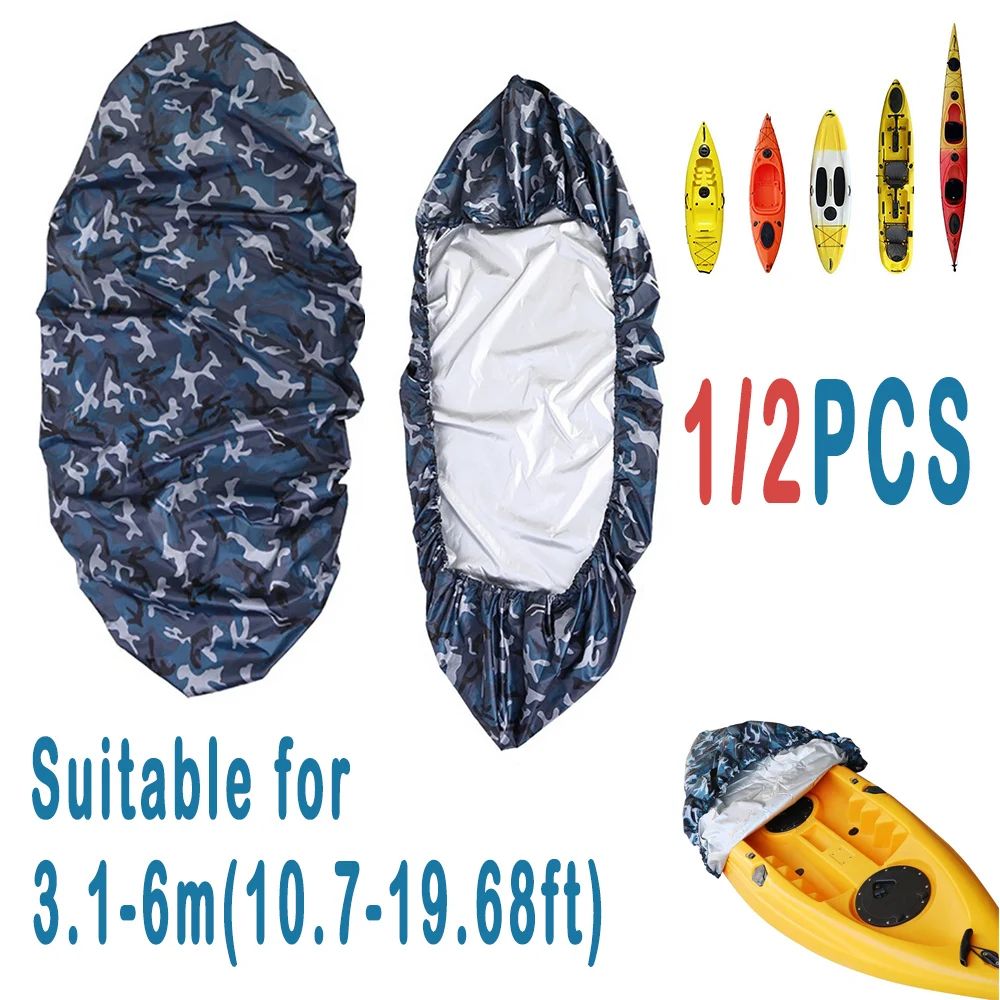 Waterproof Kayak Cover UV Resistant Canoe Boat Storage Cover For Outdoor Protection 0
