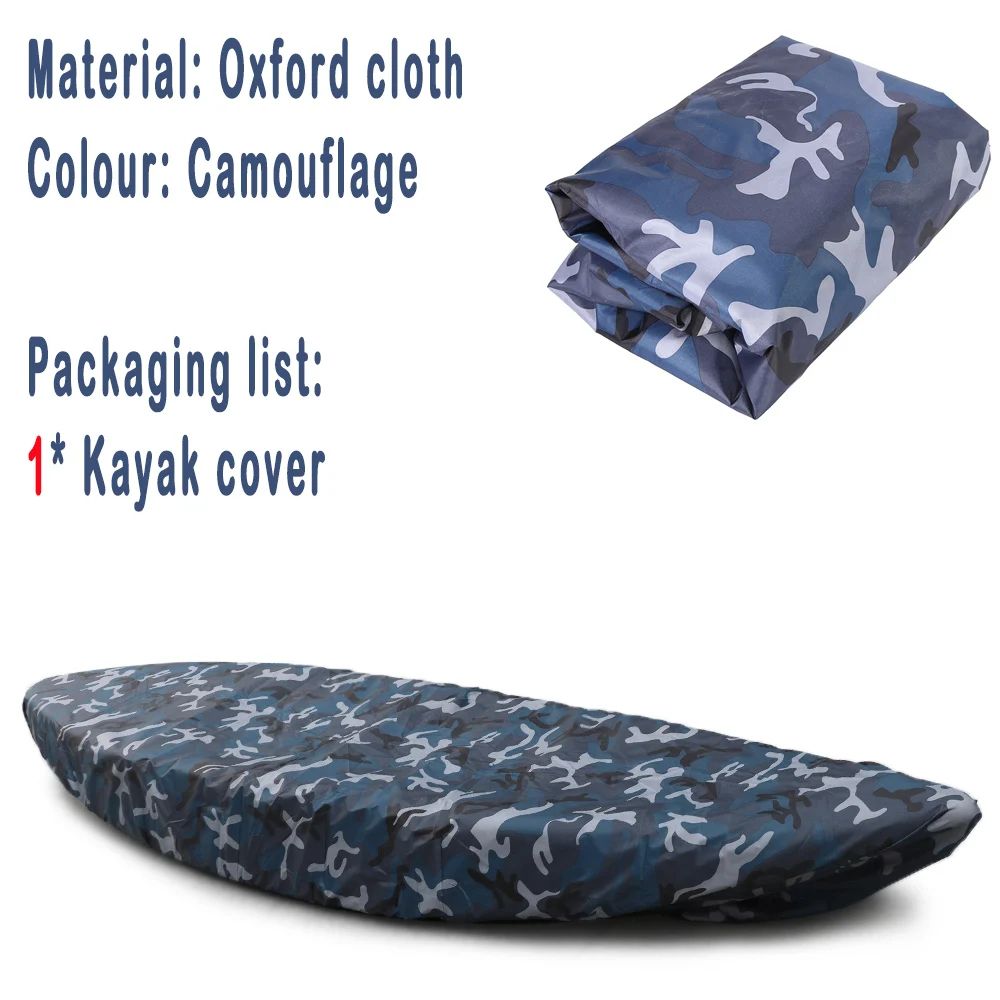 Waterproof Kayak Cover UV Resistant Canoe Boat Storage Cover For Outdoor Protection 7