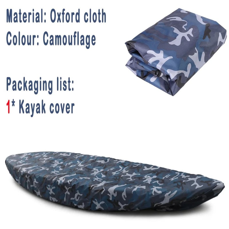 Waterproof Kayak Cover UV Resistant Canoe Boat Storage Cover For Outdoor Protection 7