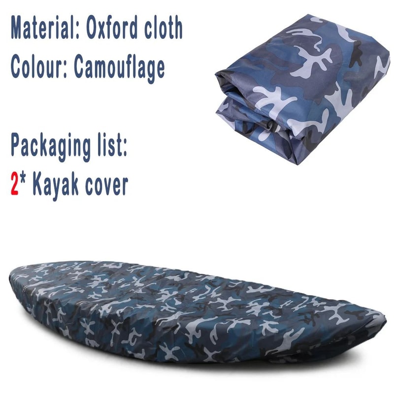 Waterproof Kayak Cover UV Resistant Canoe Boat Storage Cover For Outdoor Protection 8