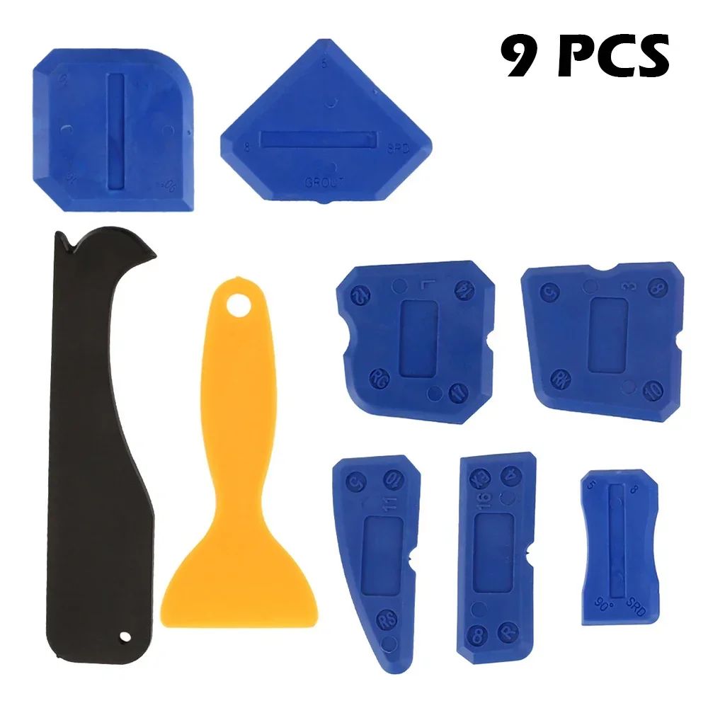 9 Piece Caulking Tool Kit Sealant Finishing Tools For Smooth Grout And Silicone Application 4