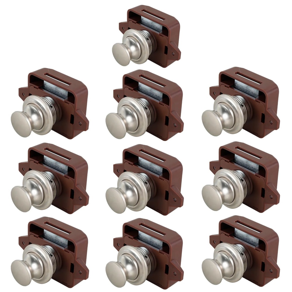 Push Button Cabinet Latch Set Keyless Door Catch For RV Drawers And Cupboards 7