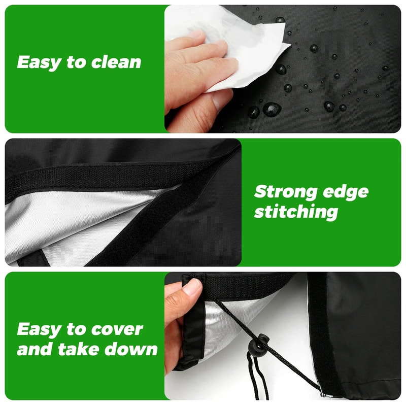 Waterproof Garden Hose Reel Cover Adjustable Outdoor Hose Protector For Storage And Weather Protect 2