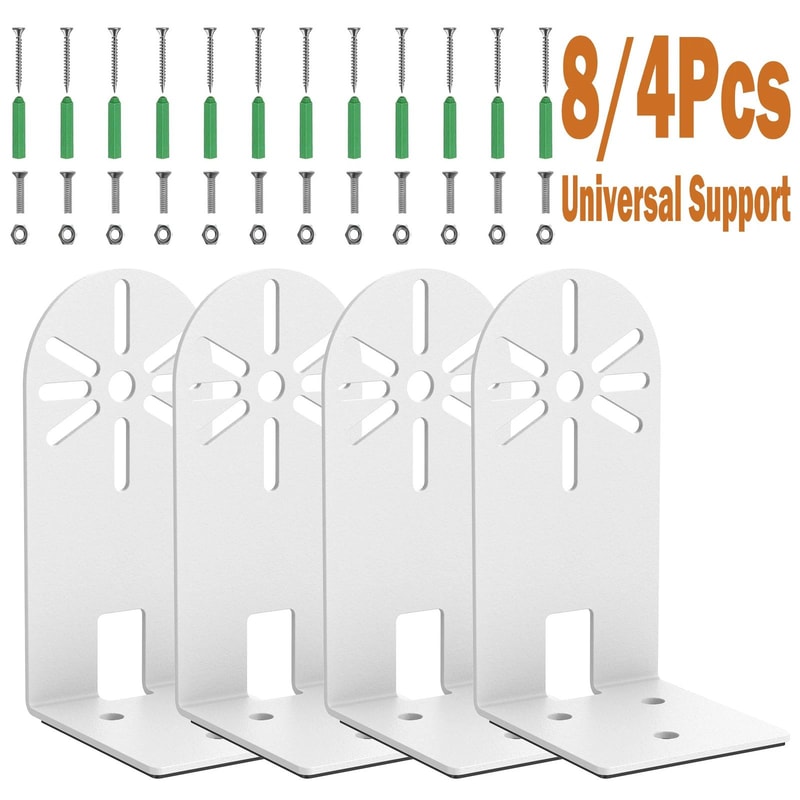 Heavy Duty L Shape Camera Wall Mount Bracket Set For CCTV And PTZ Systems 0