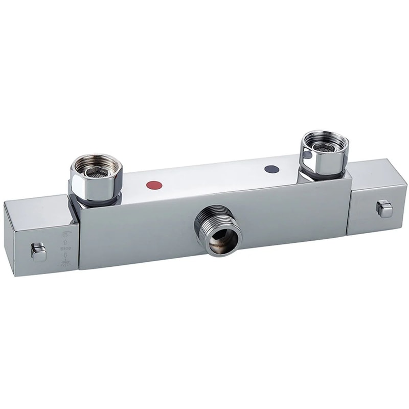 Thermostatic Shower Mixer Valve Wall Mounted Stainless Steel Faucet 6