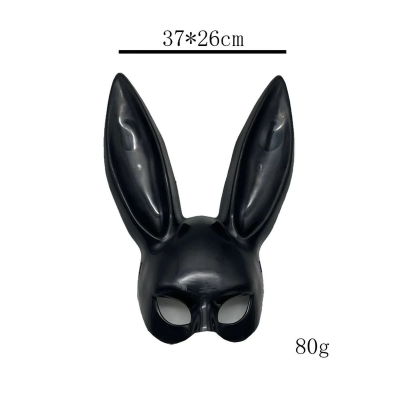 Cartoon Bunny Half Face Mask For Costume Party And Cosplay 5