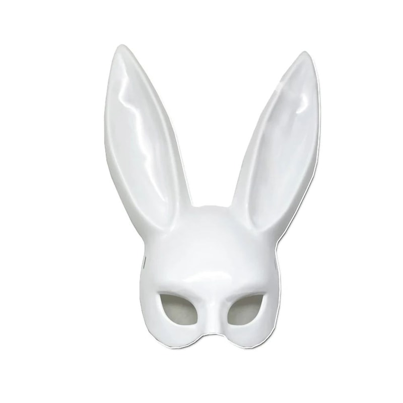 Cartoon Bunny Half Face Mask For Costume Party And Cosplay 6