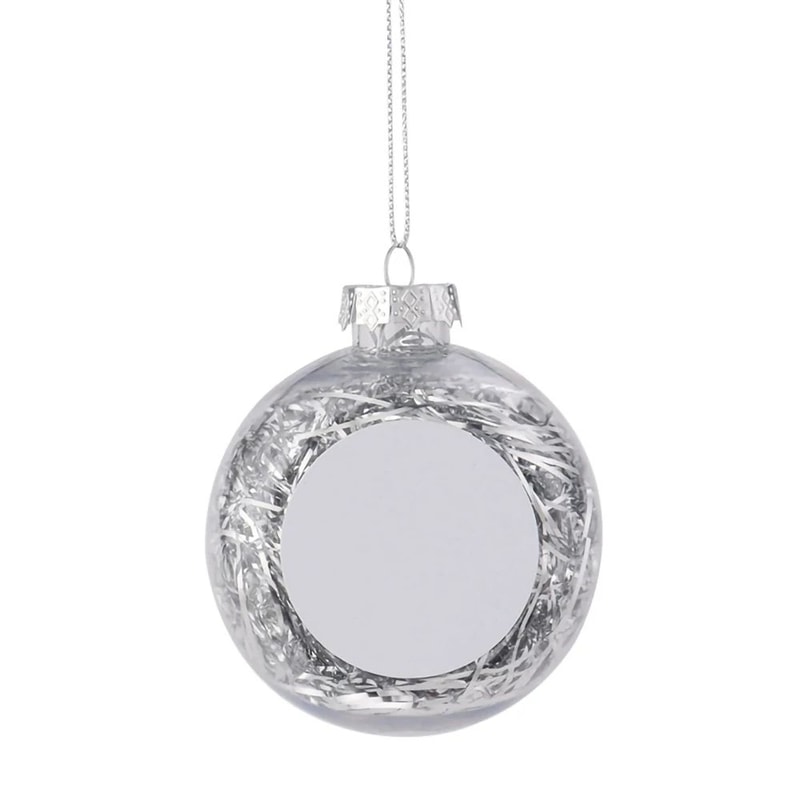Custom Sublimation Christmas Ball Ornament Blank For DIY Photo Gifts 15