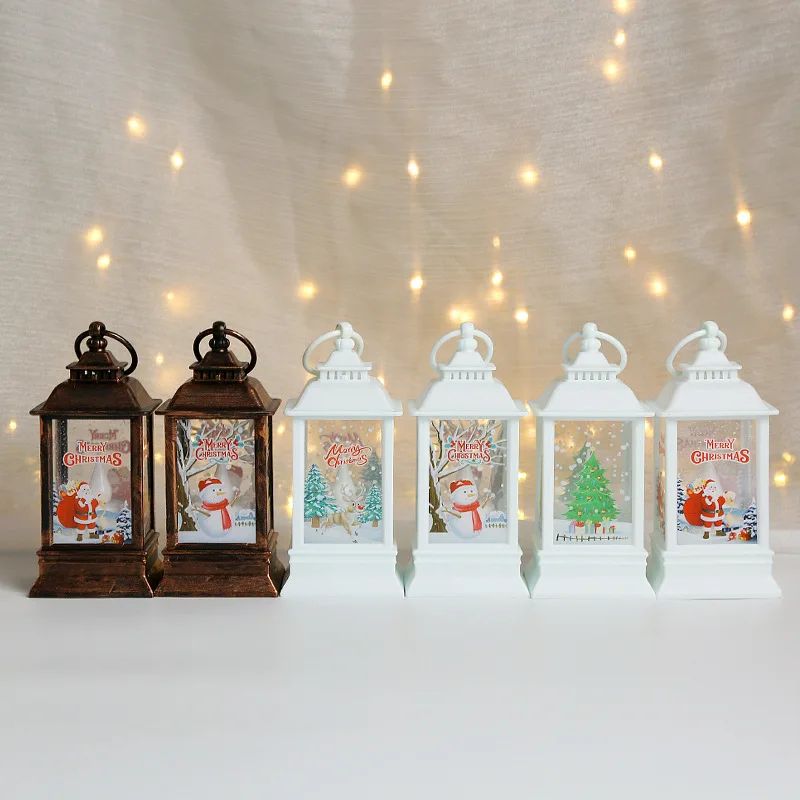 Christmas LED Lantern Snowman And Santa Decorative Night Lamp 5