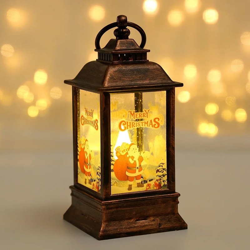 Christmas LED Lantern Snowman And Santa Decorative Night Lamp 6