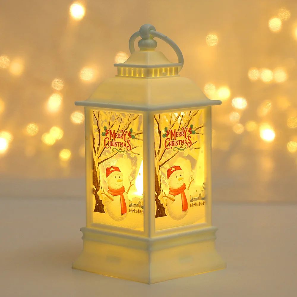 Christmas LED Lantern Snowman And Santa Decorative Night Lamp 11