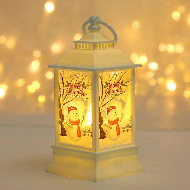Christmas LED Lantern Snowman And Santa Decorative Night Lamp 11