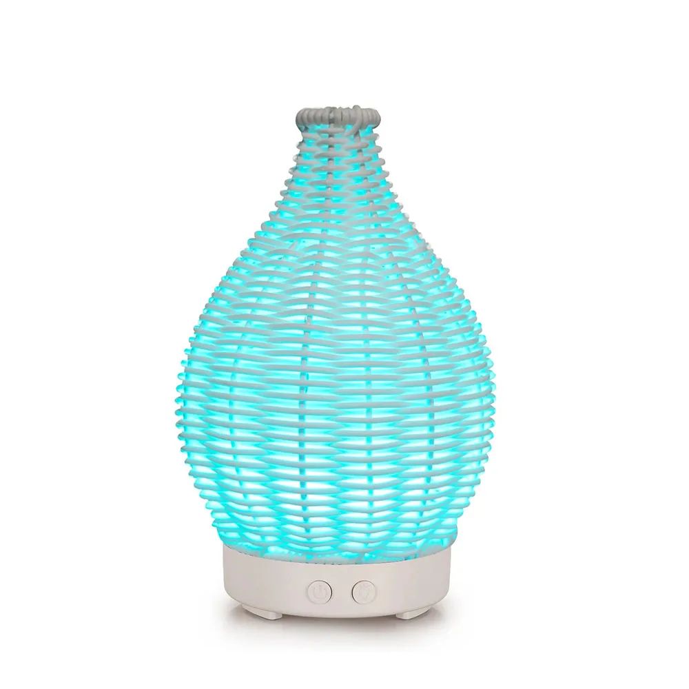 Wood Grain Vase Air Humidifier With Aromatherapy And LED Light 2
