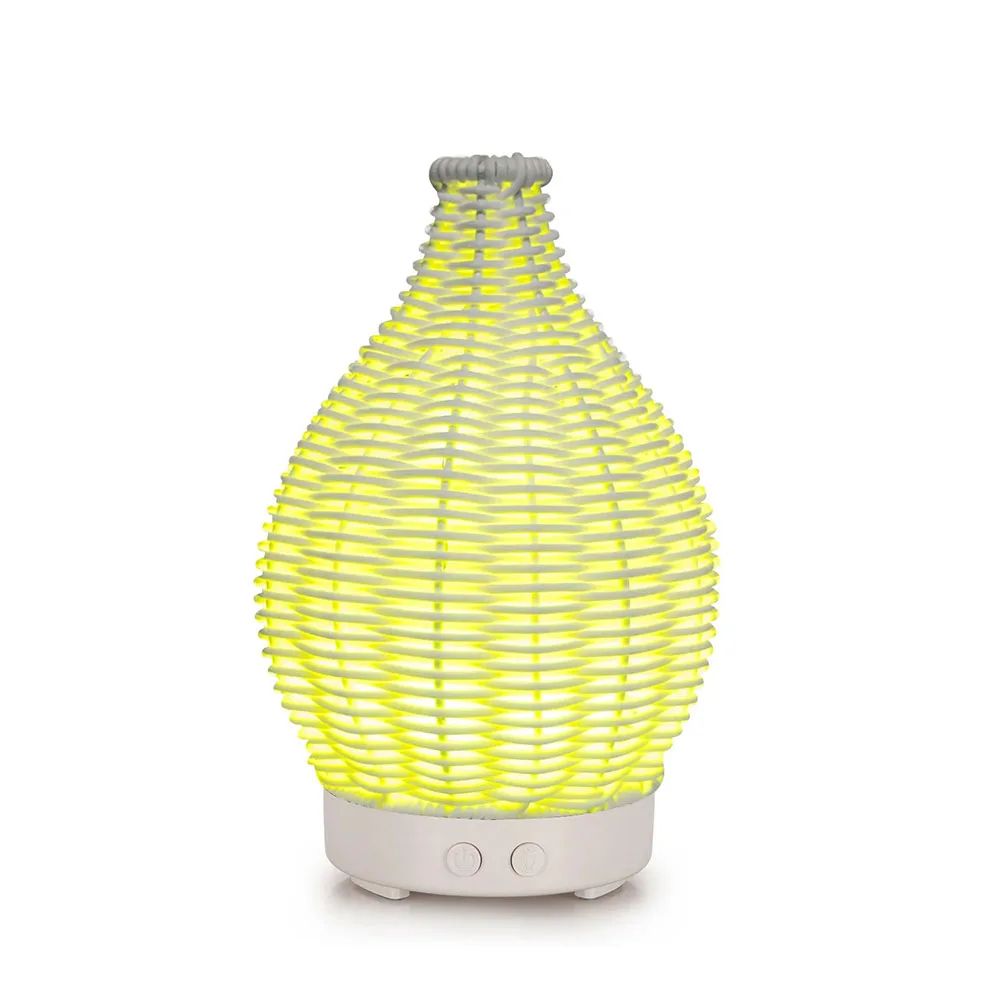 Wood Grain Vase Air Humidifier With Aromatherapy And LED Light 3