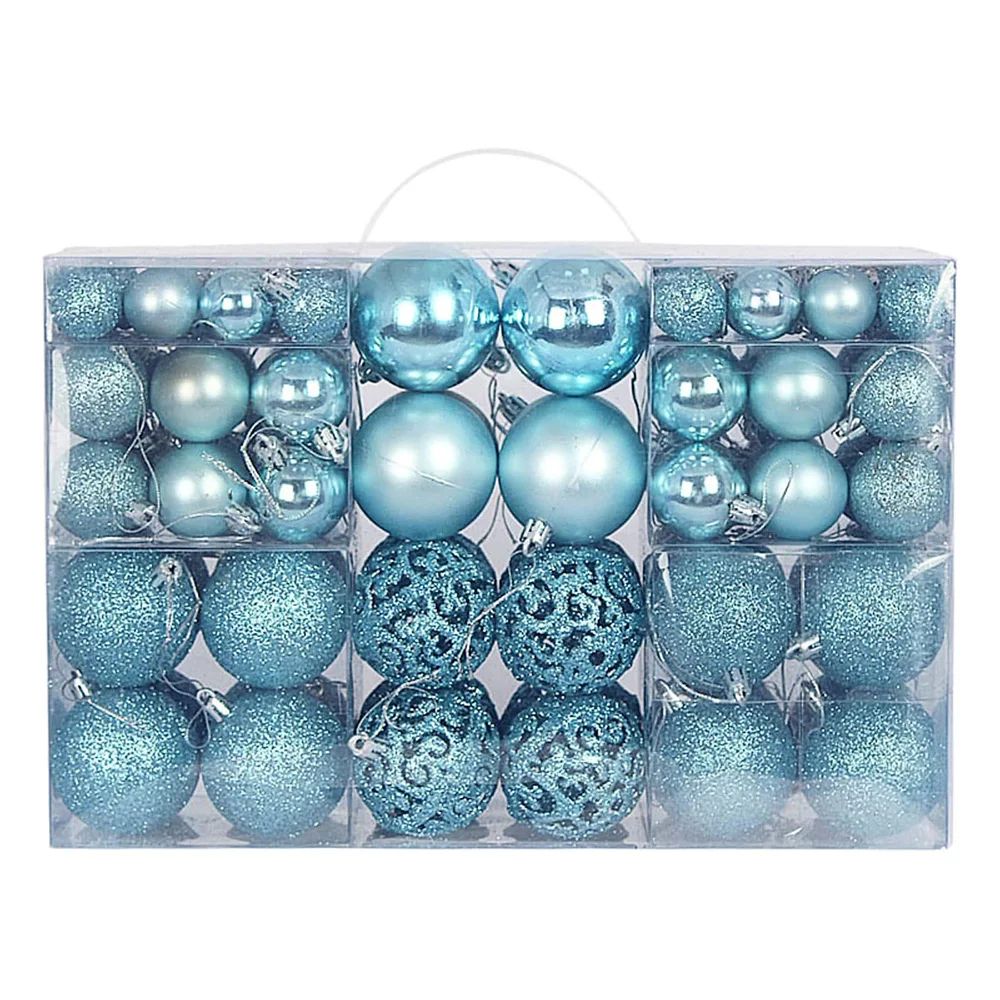 100 Piece Shatterproof Christmas Ball Ornaments Set For Tree Decoration 11