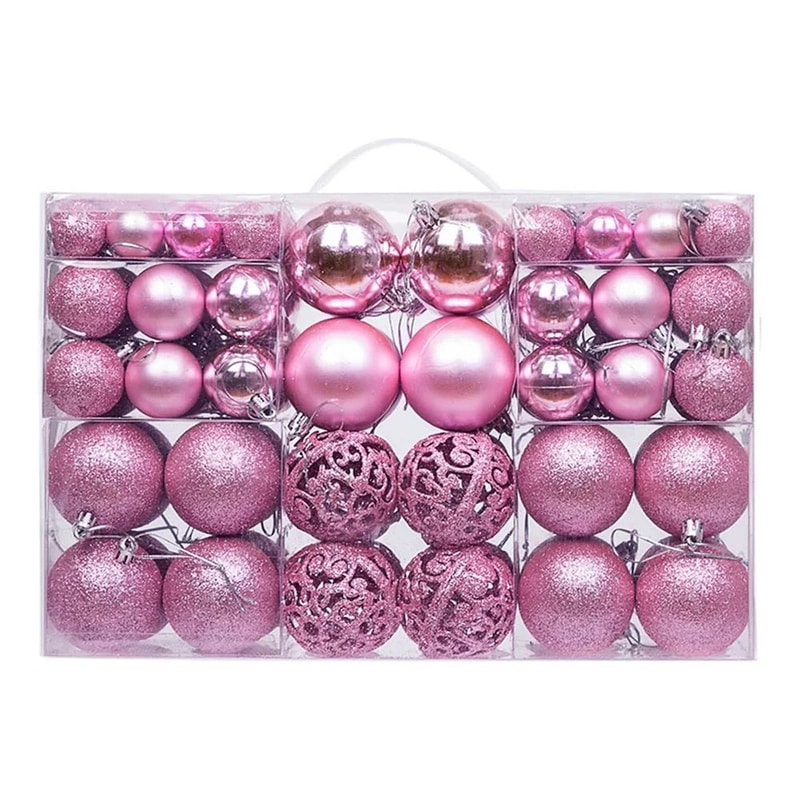 100 Piece Shatterproof Christmas Ball Ornaments Set For Tree Decoration 5