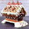 Ceramic Gingerbread Hamster House Cozy Small Pet Hideout Christmas Decor 0