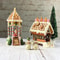 Ceramic Gingerbread Hamster House Cozy Small Pet Hideout Christmas Decor 2