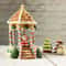 Ceramic Gingerbread Hamster House Cozy Small Pet Hideout Christmas Decor 3