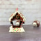 Ceramic Gingerbread Hamster House Cozy Small Pet Hideout Christmas Decor 5