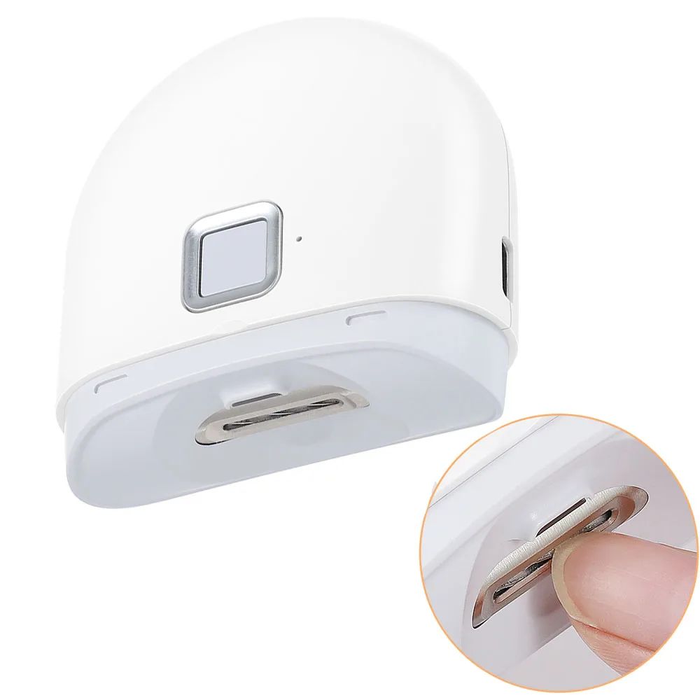 Electric Nail Clipper Automatic Nail Trimmer Safe Rechargeable Manicure Tool 0
