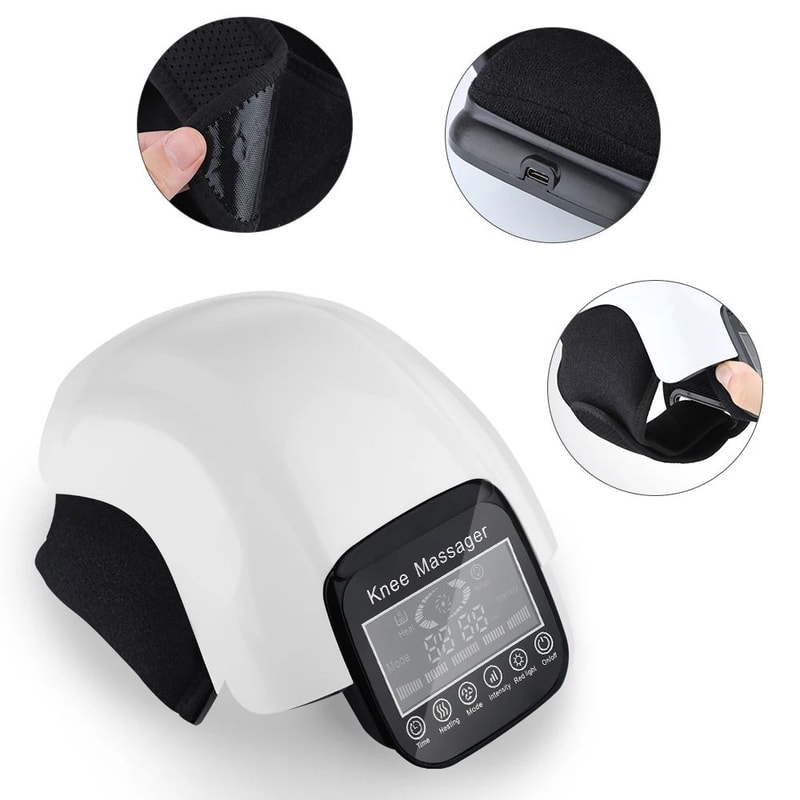 Wireless Knee Massager Air Compression Knee Therapy Device With Heat And Vibration 5