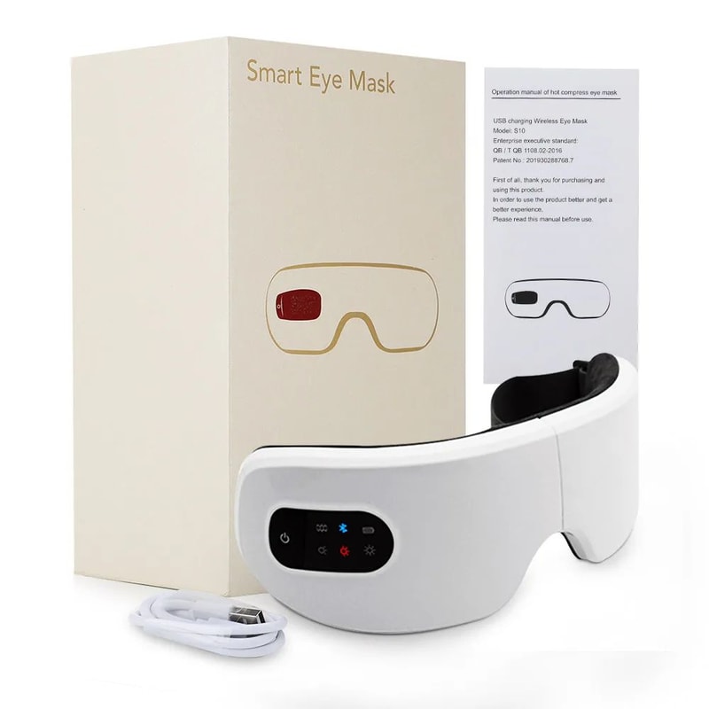 Smart Eye Massager With Heat And Air Pressure Bluetooth Relaxation Glasses 6