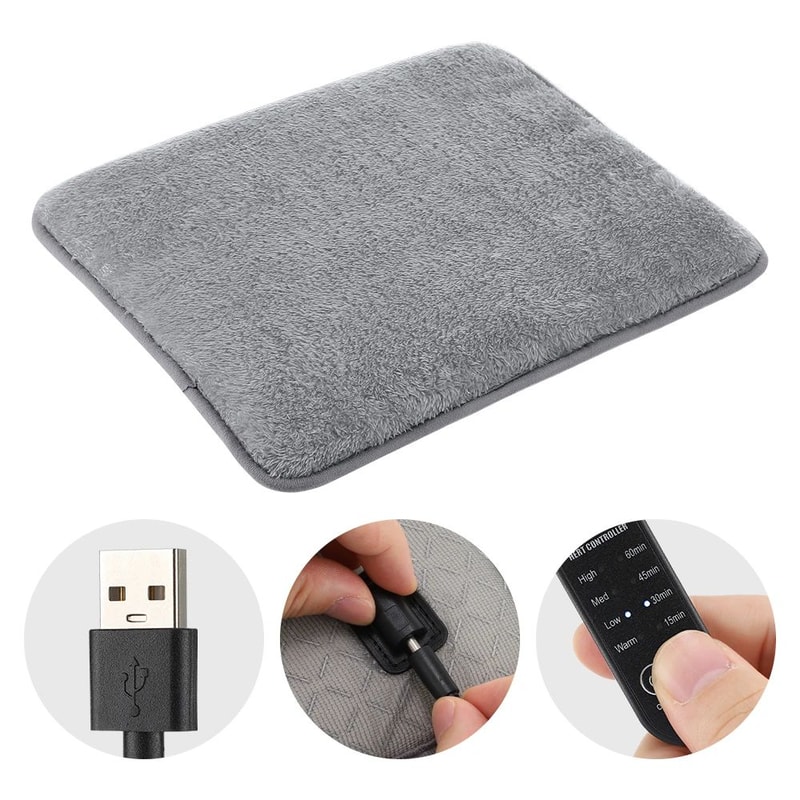 Heated Seat Cushion USB 4 Level Car And Office Warm Pad 3