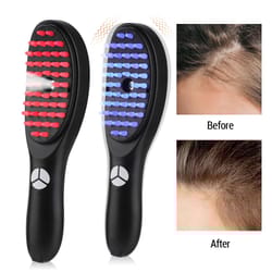 electric hair growth comb scalp massage spray brush with led therapy