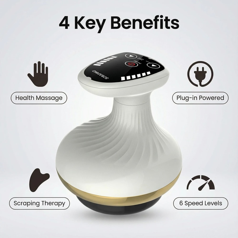 Electric Body Massage Brush Cupping Scraping Relaxation Tool 1