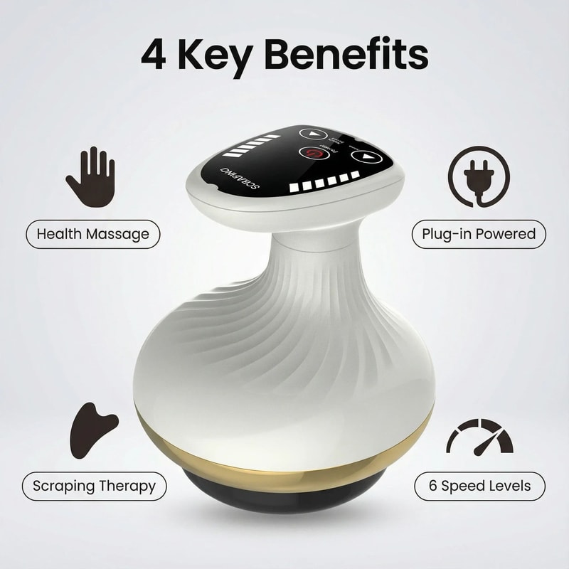 Electric Body Massage Brush Cupping Scraping Relaxation Tool 1