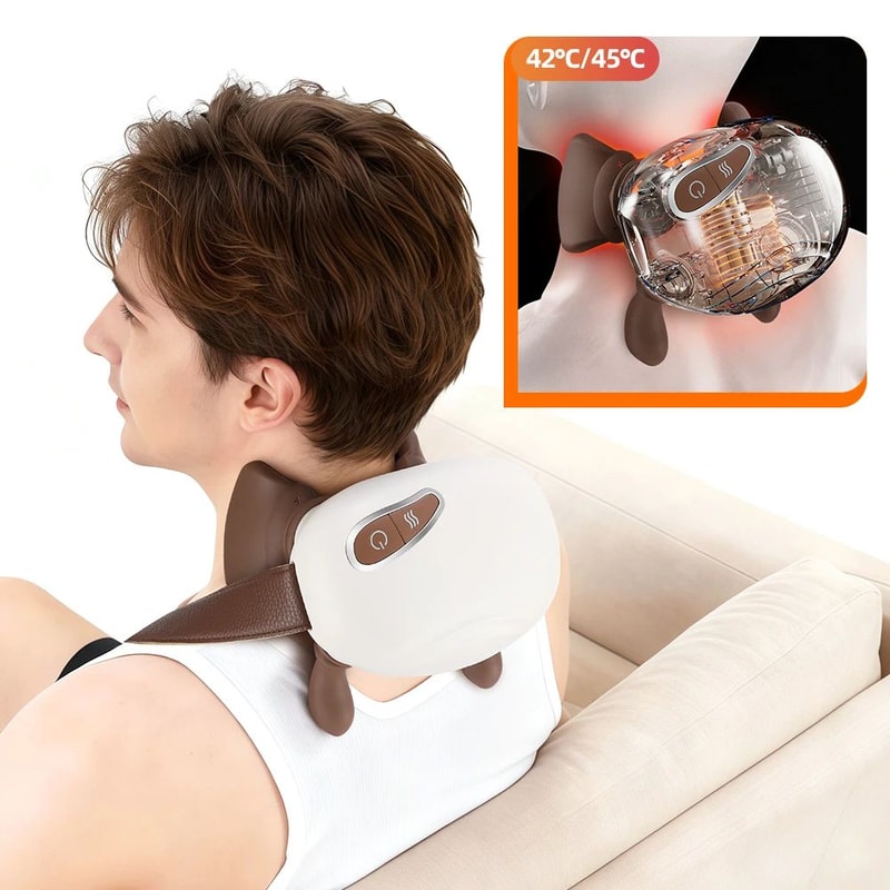 4D Neck And Shoulder Massager With Heat Wireless Kneading Shawl 5