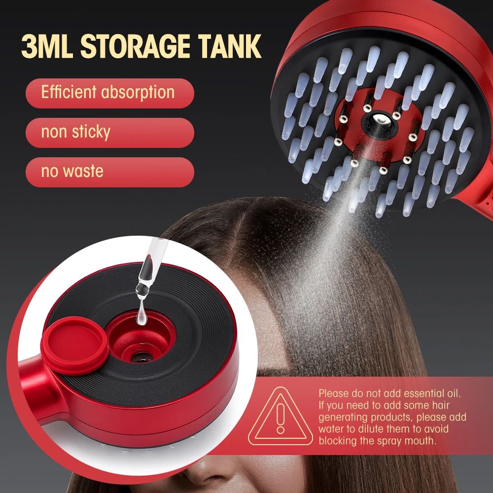Electric Hair Growth Comb With Red Light Therapy And Oil Applicator 4